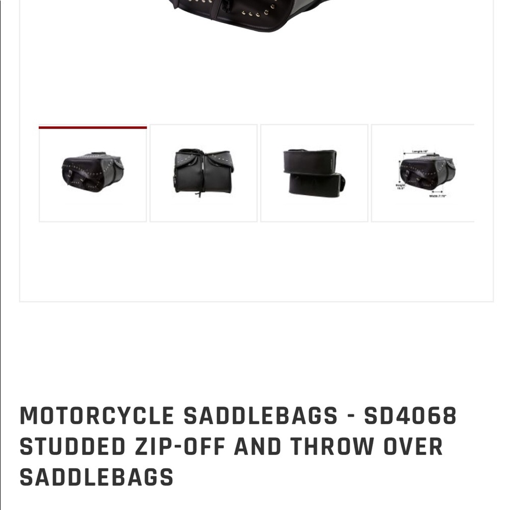 Motorcycle saddlebag - Picture 2 of 4